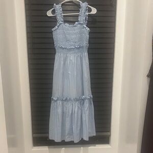 Sea New York Light Blue Ruffle Kids Dress